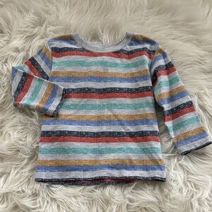 Little Me Multicolor Striped Long Sleeve Tee